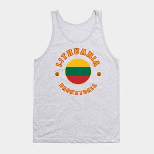 Lithuania Basketball Tank Top